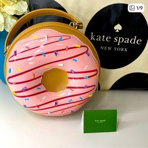 Kate Spade NWOT New York Coffee Break 3D Donut Crossbody Bag.